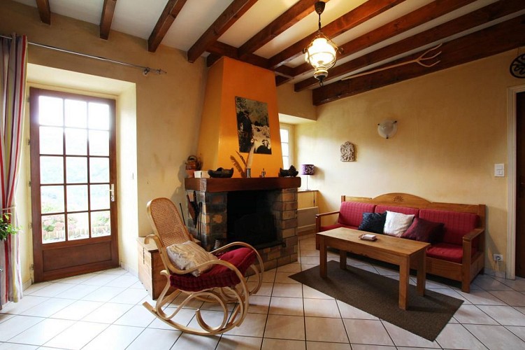 Maison Bidegay Sainte Engrâce montagne basque salon
