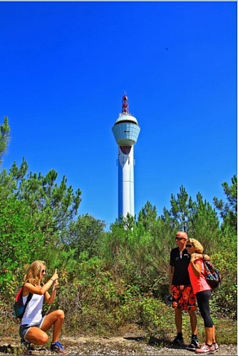 vue du sémaphore en famille messanges