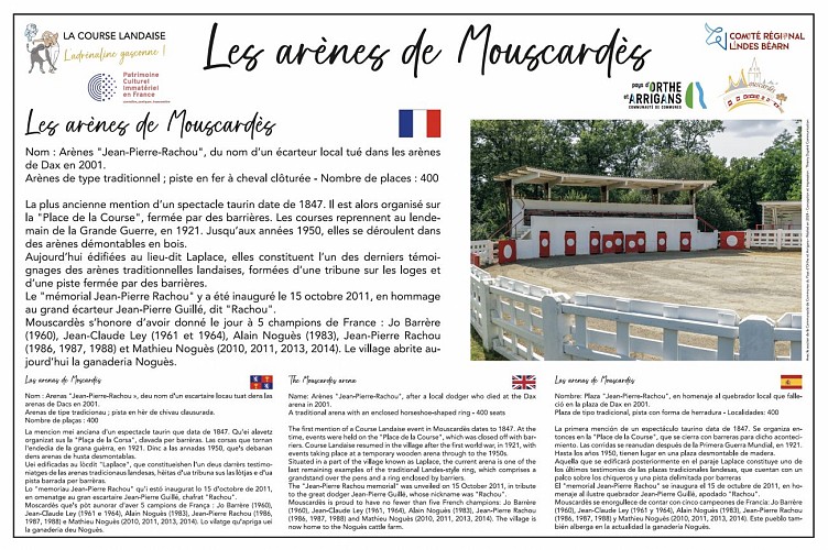Mouscardès - panneau arènes