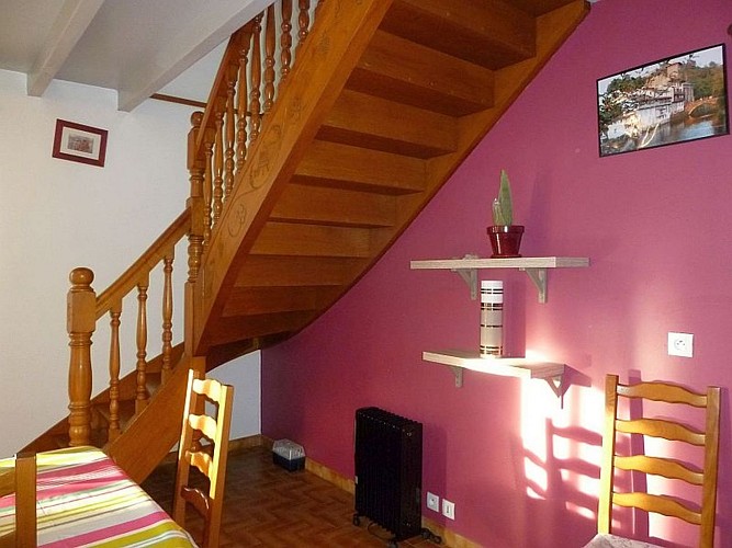 Maison mitoyenne Jara escalier - Irouleguy