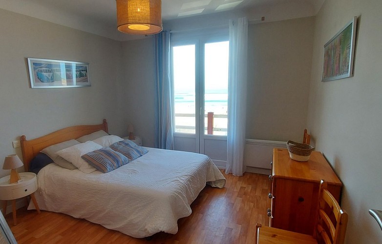 Pays Basque Hendaye Plage T4 appartement 6 personnes locations de vacances bord de mer Patricia Résidence Océan Espagne chbre1 Hendaye Toursime