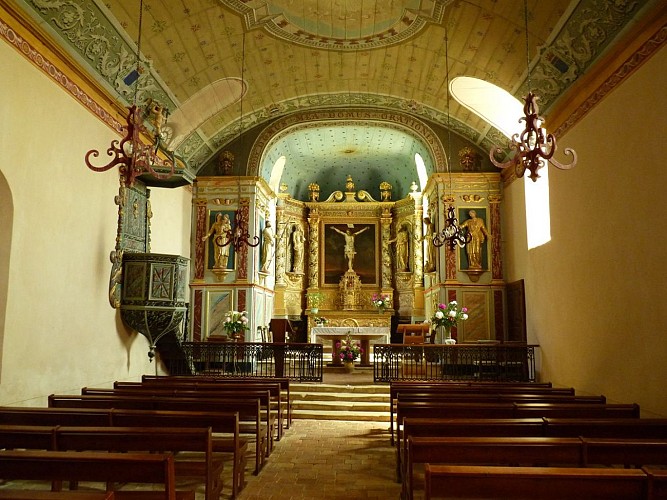 Intérieur église - Diusse - cph SMT NB Madiran