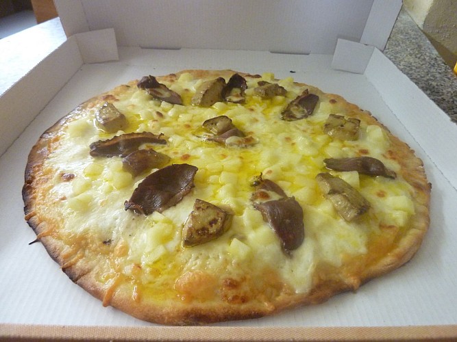 Pizza au foie gras Escapade