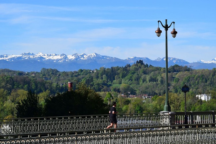 Boulevard des Pyrénées - Pau - Vue depuis square Aragon