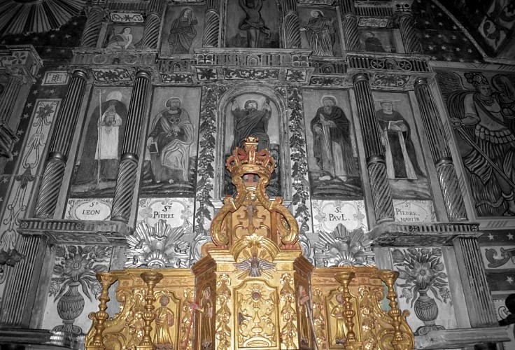 Visite de la Chapelle de Bascassan - retable - Ahaxe