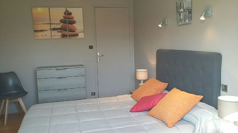 Maison Bidart chambre lit double - Lasse