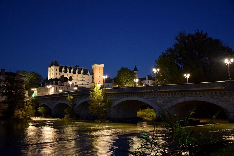 Musée National du Château de Pau - Pau - Château depuis Pont du XIV Juillet