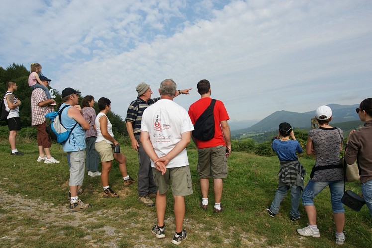 Sur le chemin des Pantières - explications du guide