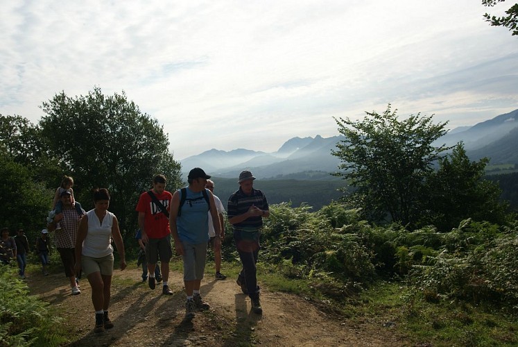 Sur le chemin des Pantières avec Albert