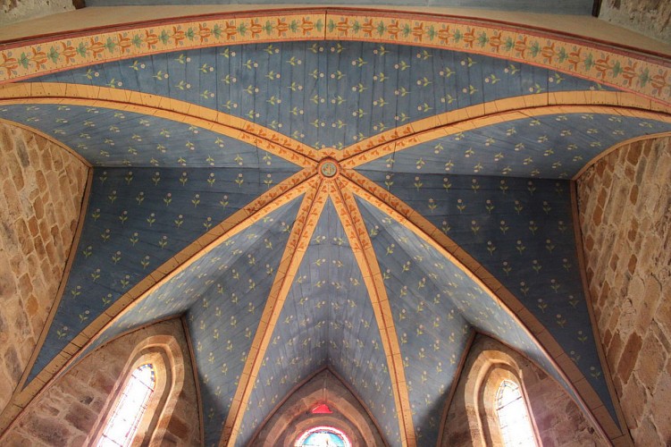 Eglise Saint Jacques le majeur - plafond peint