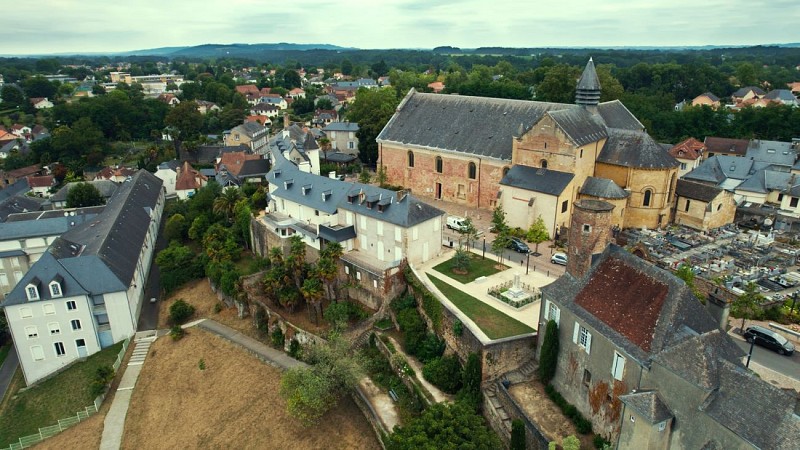 vue aérienne des remparts