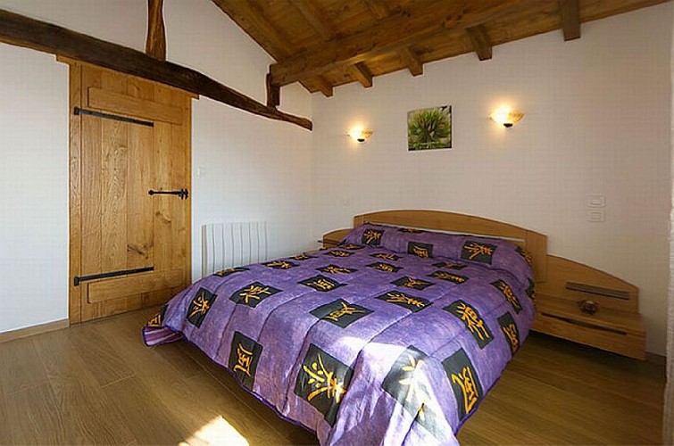 Maison Ospital chambre lit double - Ascarat