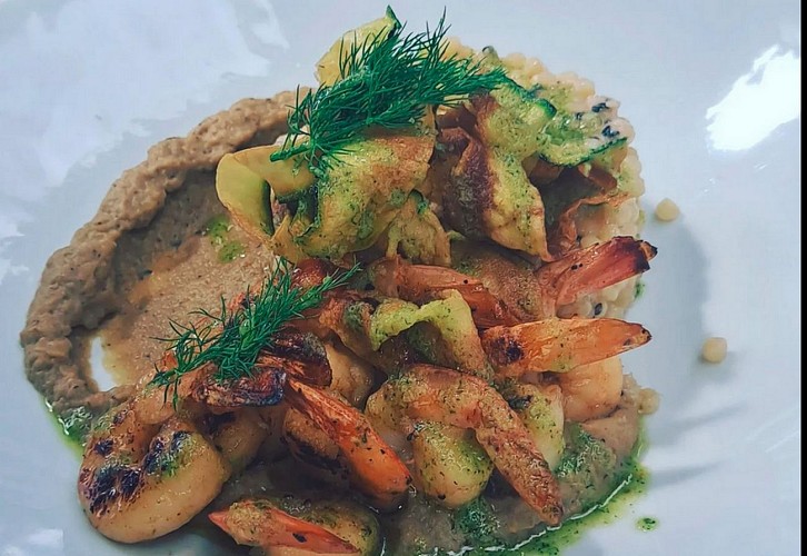 Restaurant La Brasserie  Royale - Pau - crevettes marinées