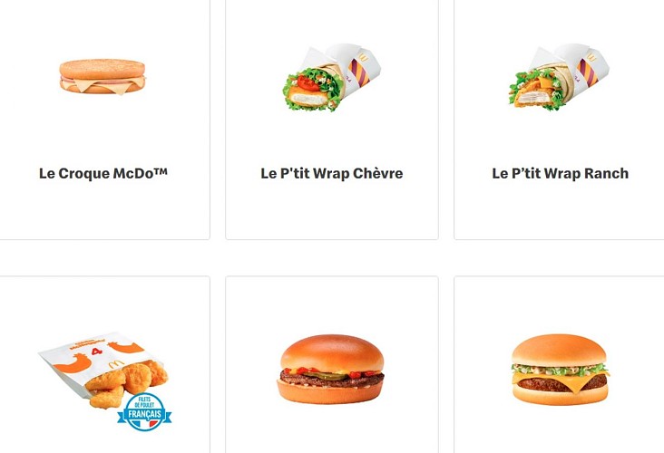 Restaurant Mc Donald's - Lons/Lescar - menus