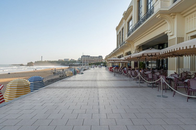 Terrasse Biarritz café de la grande plage