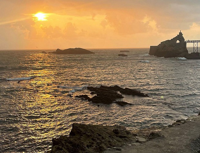 Eden Rock Biarritz sunset 1