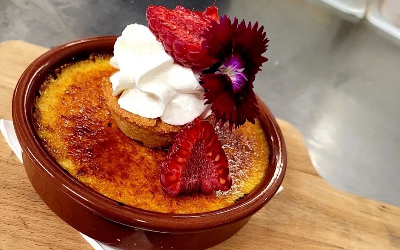 Crème brûlée Relais de la Nive - St Jean Pied de Port