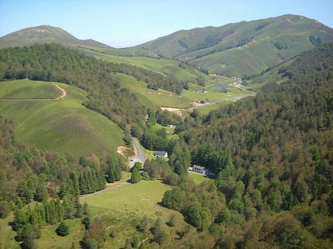 Restaurant Chalet Pedro - vue montagnes Iraty - Mendive
