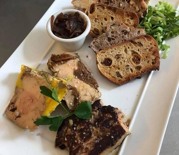 Restaurant Pression Paloise Chez Linda - Lescar - assiette de foie gras