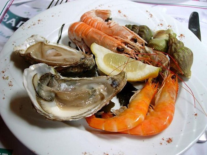Restaurant Le Chaudron - plat fruits de mer - St Jean Pied de Port