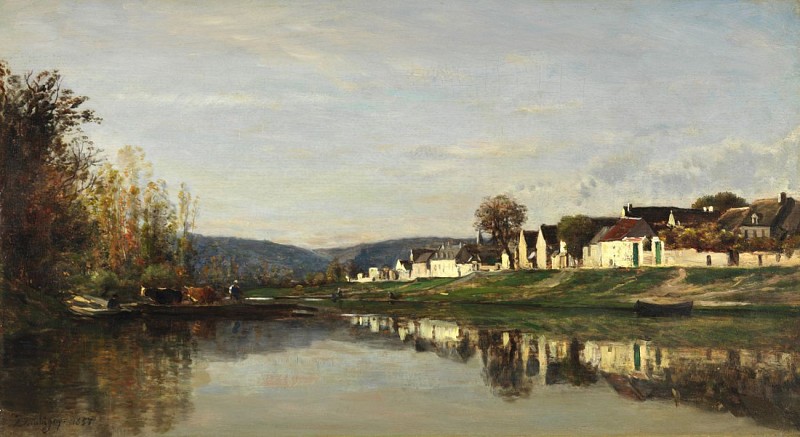 Le village de Gloton - Charles Daubigny - 1857 - Fine Arts Museums of San Francisco