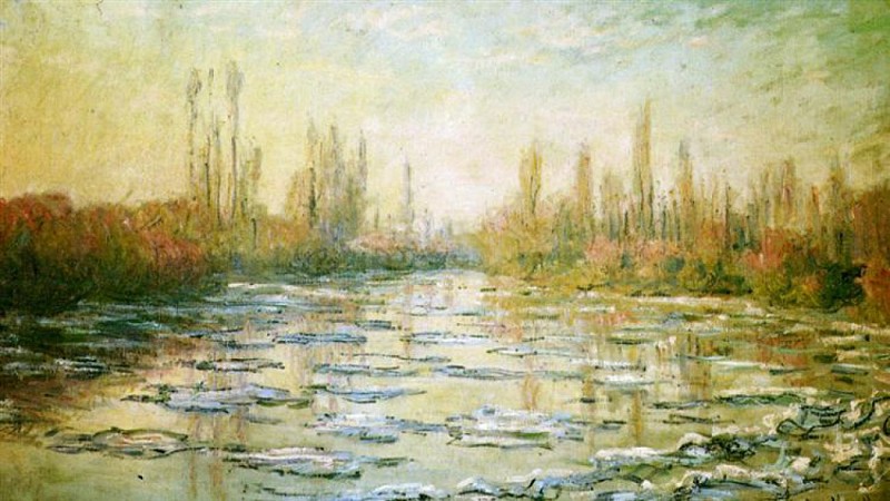 La Seine à Vétheuil - Claude Monet - 1880