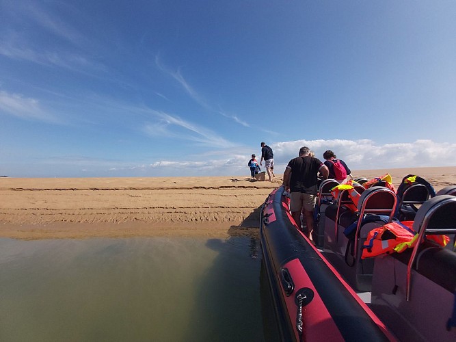 PROMENADE EN MER SUR SEMI RIGIDE OU CATAMARAN A VOILE, EXCURSIONS NAUTIQUES AU DEPART DE LA TRANCHE SUR MER EN VENDEE