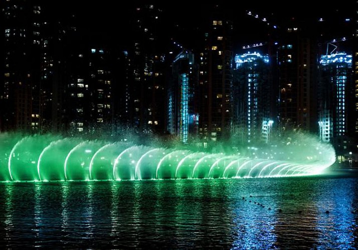 Fountain Show and Traditional Boat Ride on Burj Lake - Dubai