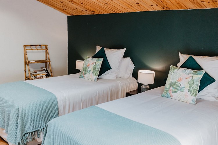 Chambre Canopée lits jumeaux - Le Coeur des Vignes Pauillac