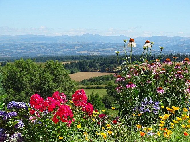 Uitzicht van Puy Saint-Laurent