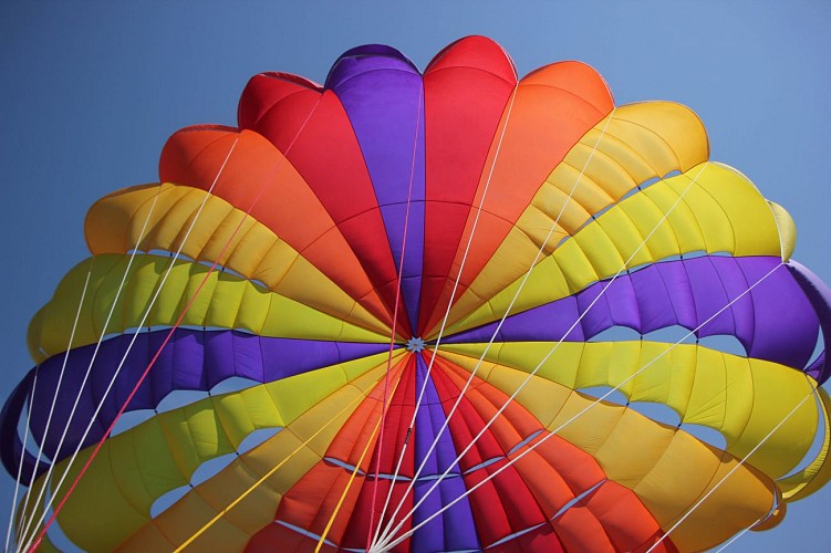 Flug mit dem Fallschirm -  Saint Cyr parachute ascensionnel