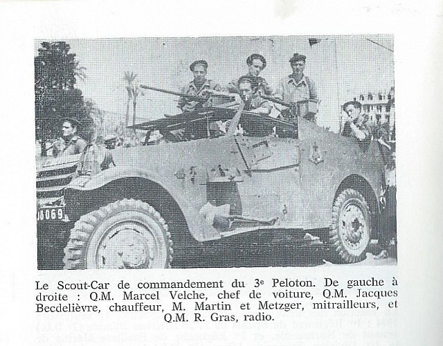 Street panel for the 1st Free French Division in the Provence landing