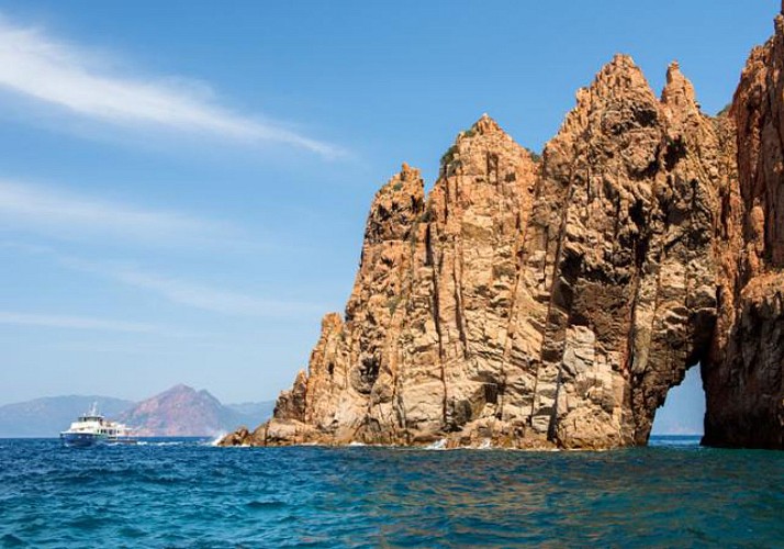 Cruise in the Calanques de Piana, through  Scandola, Girolata and Capo Rosso - Leaving from Ajaccio & Porticcio