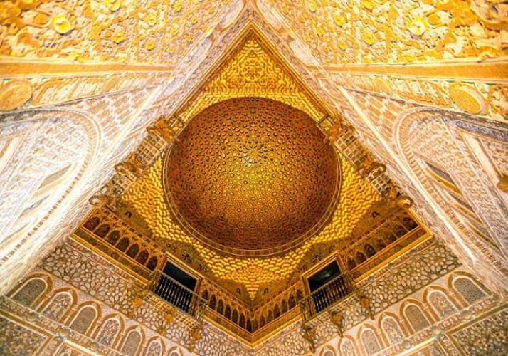 Visite guidée du palais de l'Alcázar et de la cathédrale de Séville - Billets coupe-file - En français