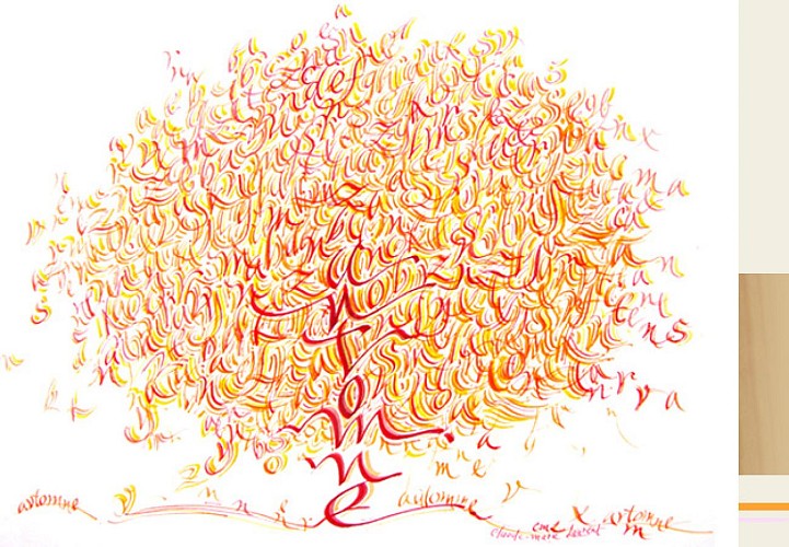 CLAUDE-MARIE LAURENT, ARTISTE PEINTRE CALLIGRAPHE