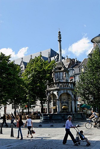 Hôtel de ville de Liège " La Violette " et Perron