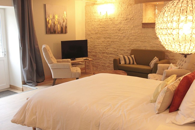 La chambre parentale "La Rive d'eau"