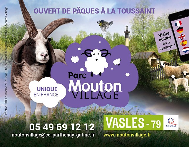 1. Le parc touristique Mouton Village à Vasles