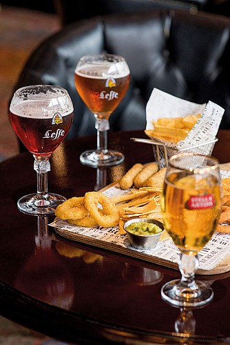 Déclinaison de trois bières