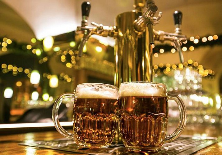 Beer tasting evening with traditional courses in the center of Prague
