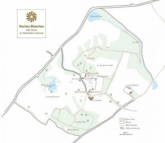 Le plan des Roches Blanches