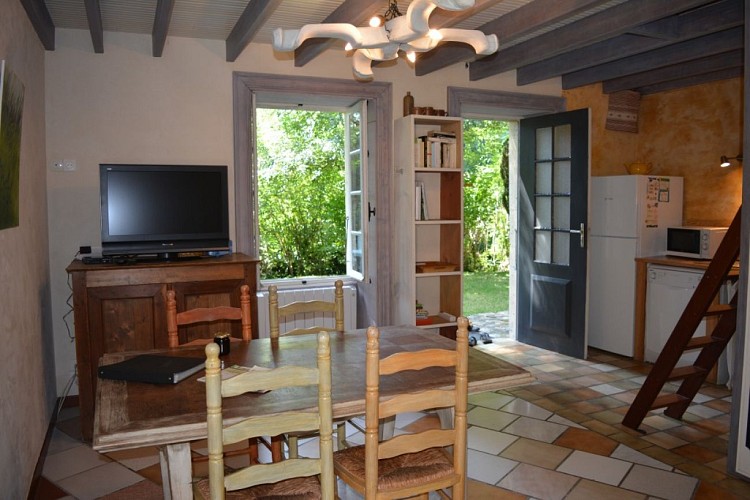 Ouvert sur le jardin