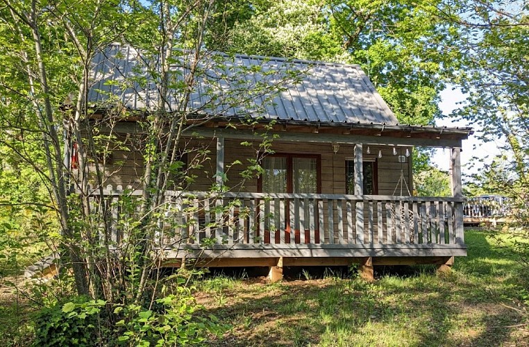 chalet et sa terrasse
