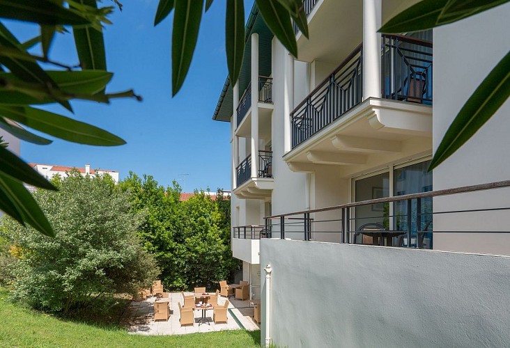 Résidence Biarritz Océan - Biarritz - Vue Balcon Côté jardin