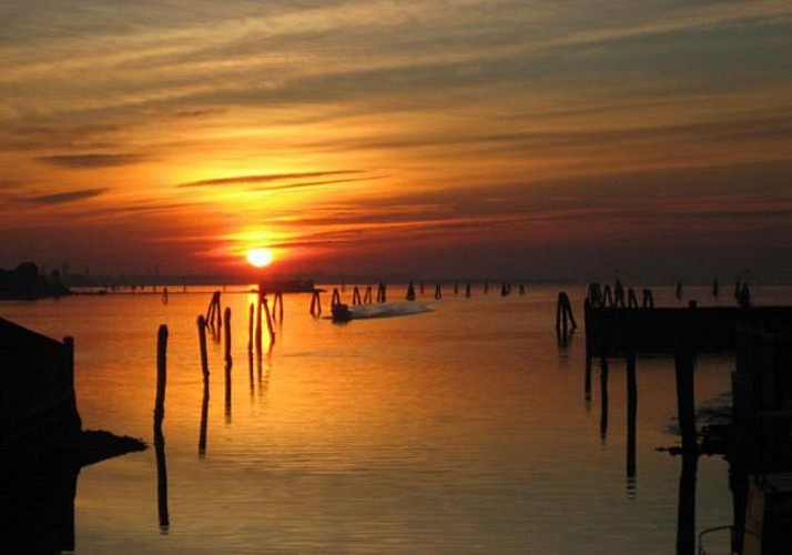 Croisière guidée sur la lagune de Venise au coucher du soleil - En français