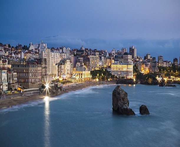 Vue panoramique de Biarritz