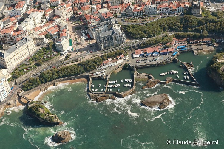 biarritz helico Port des Pecheurs