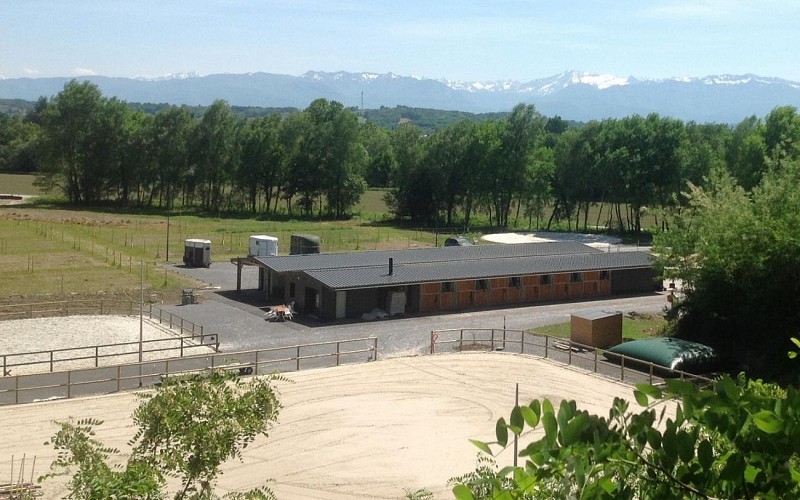 Ecurie Thierry Chanonat - Idron - Vue aérienne