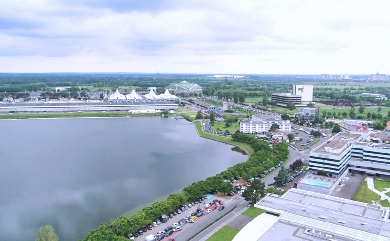 Vue aréienne parc + lac BDEF