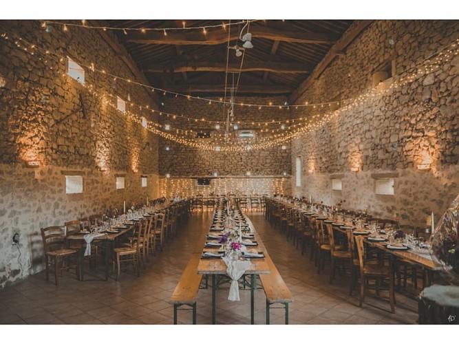 Salle décorée mariage